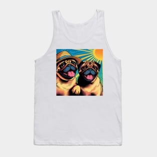 Summer Pugs Tank Top